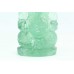 Handcrafted Figurine Indian Temple God Ganesha Ganesh Green Flourite Gemstone G1